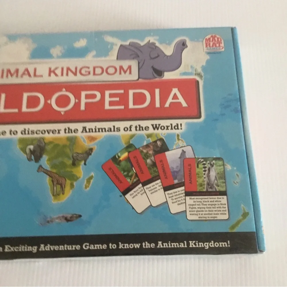 NEW Sealed Animal Kingdom Worldopedia Game World Jigsaw Puzzle Mad Rat India